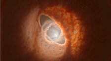 Смещение газопылевых дисков указало на планету в тройной звездной системе